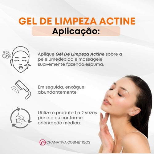 Gel De Limpeza Dermatológico Actine Com Vitamina C 140g Darrow