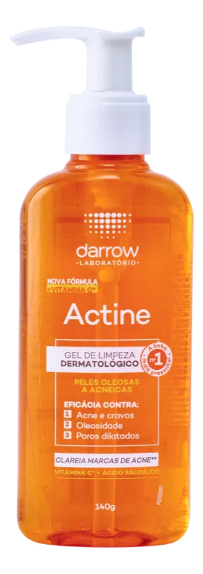 Gel De Limpeza Dermatológico Actine Com Vitamina C 140g Darrow