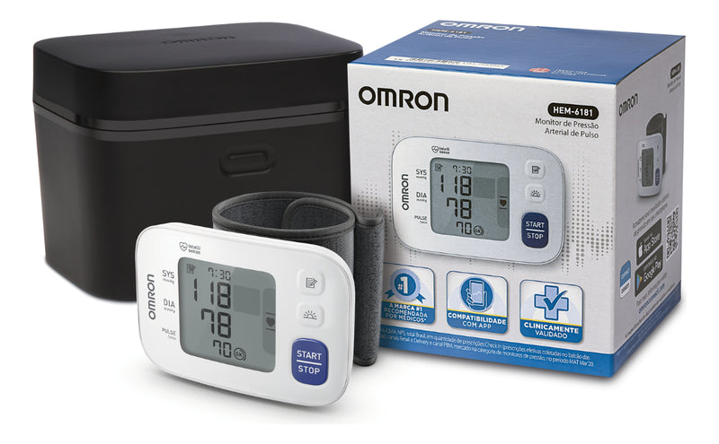 Monitor de Pressão Arterial de pulso HEM-6181 Omron