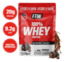 100% Whey Protein Refil 900g Sabor Chocolate - FTW