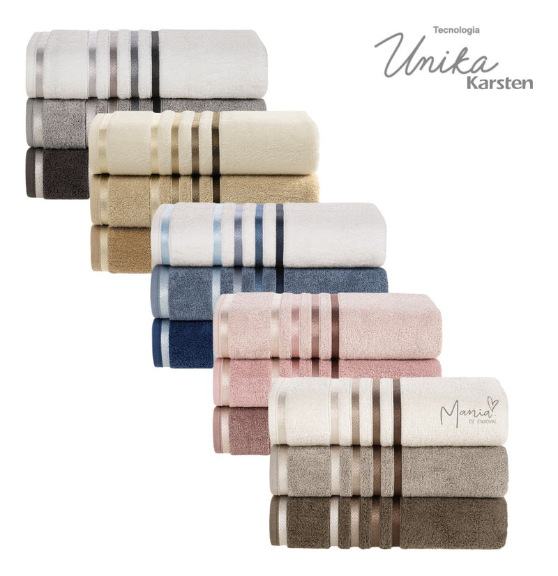 Toalha De Banho Karsten Lumina 100% Algodão Fio Penteado