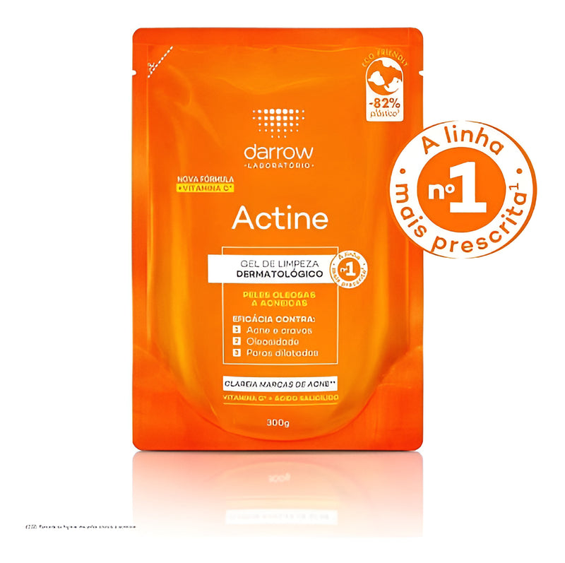 Gel De Limpeza Facial Actine Em Refil Com Vitamina C 300g Darrow