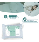 Kit 2 Travesseiros Select Luxo fibra antialérgica 70cm e 50cm branco