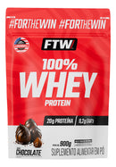 100% Whey Protein Refil 900g Sabor Chocolate - FTW