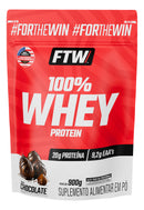100% Whey Protein Refil 900g Sabor Chocolate - FTW