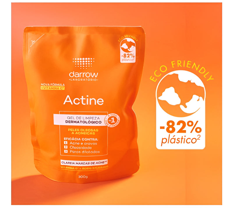 Gel De Limpeza Facial Actine Em Refil Com Vitamina C 300g Darrow
