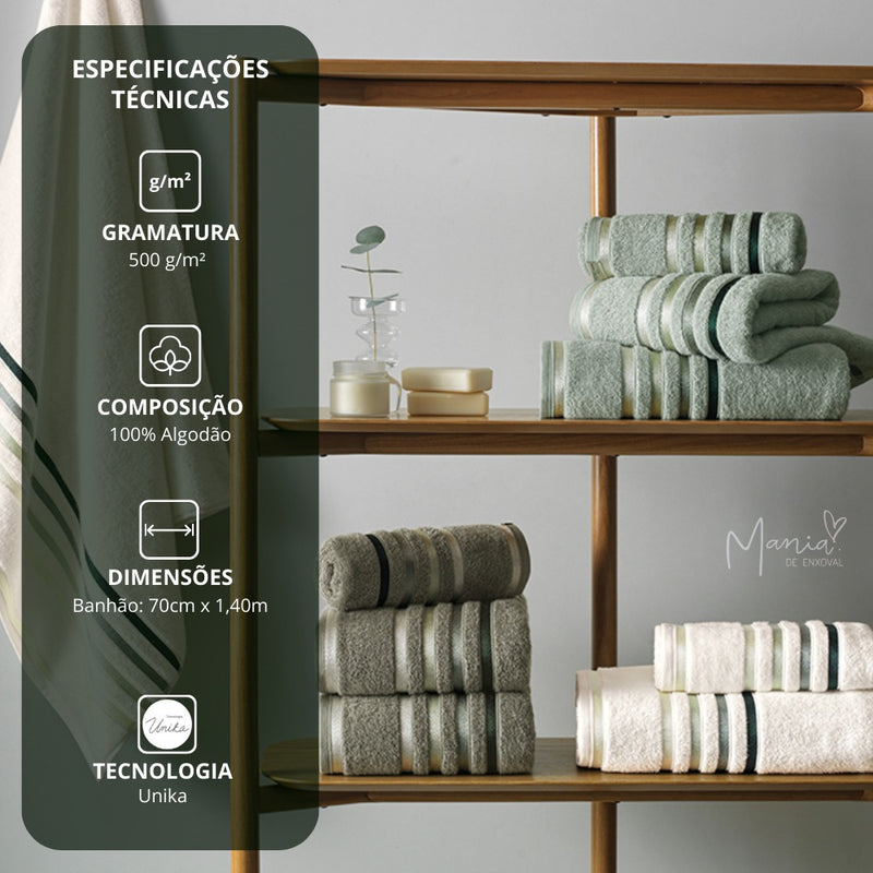 Toalha De Banho Karsten Lumina 100% Algodão Fio Penteado