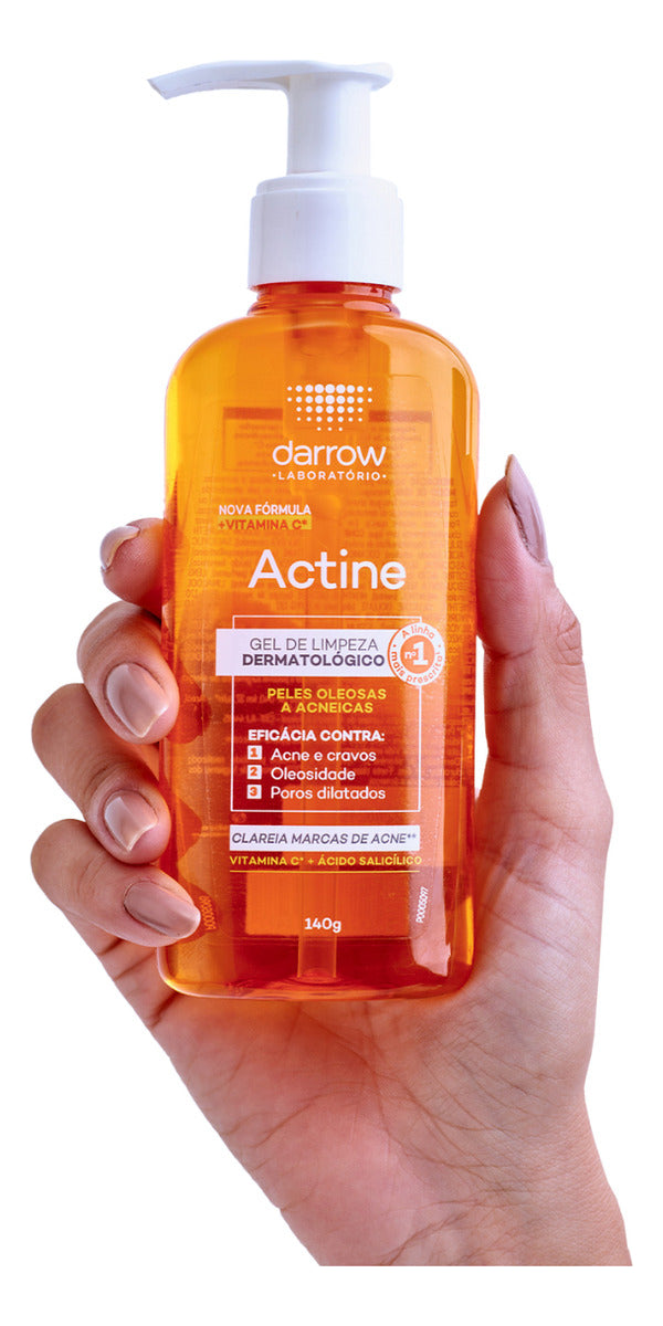 Gel De Limpeza Dermatológico Actine Com Vitamina C 140g Darrow