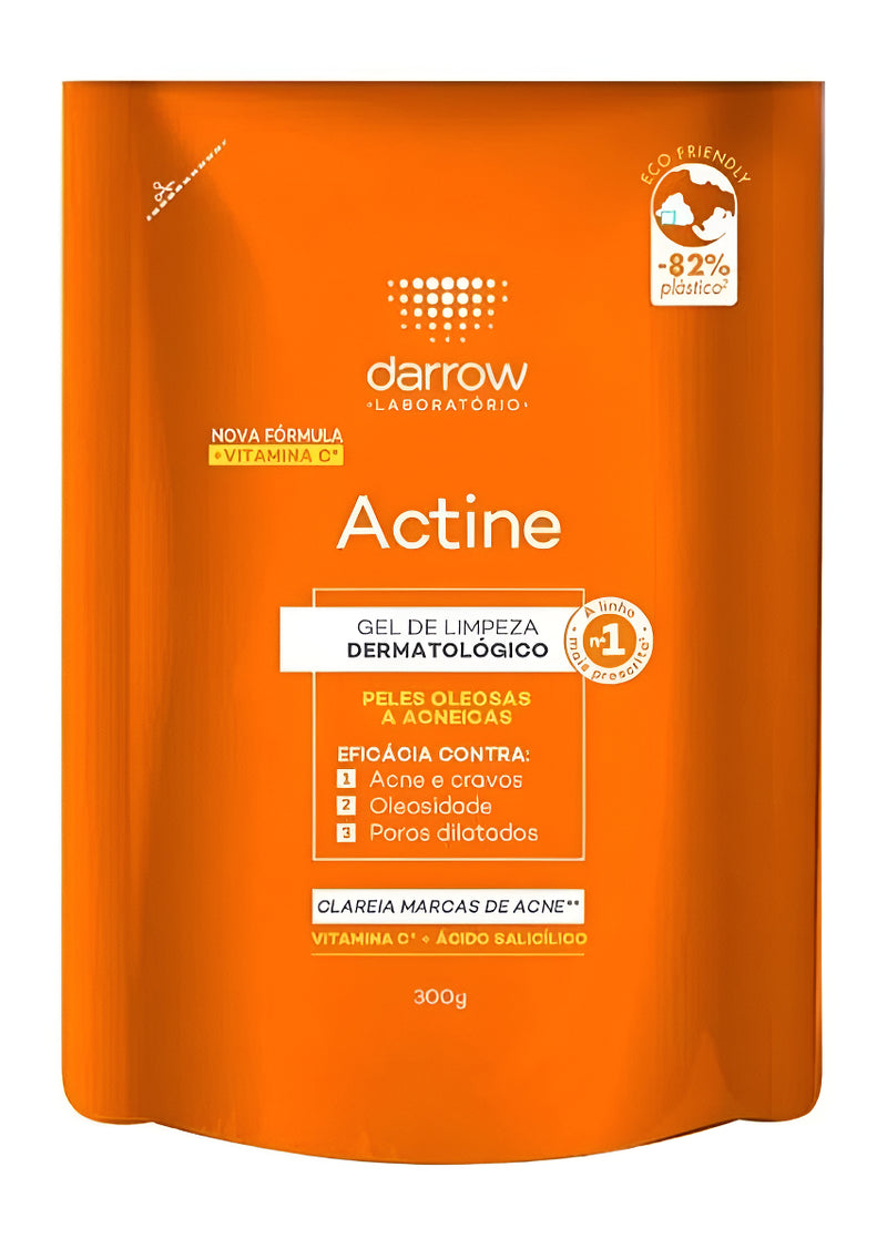 Gel De Limpeza Facial Actine Em Refil Com Vitamina C 300g Darrow