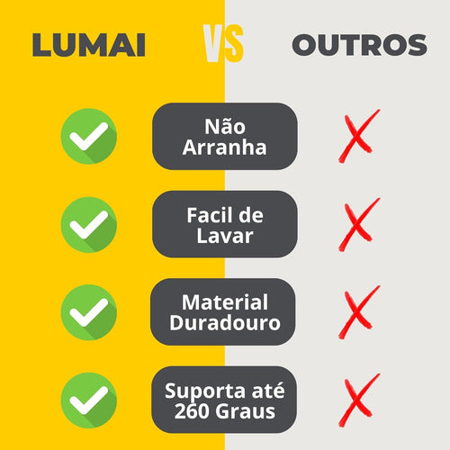 Kit 8 Utensilios De Cozinha De Silicone Cabo De Inox Grande