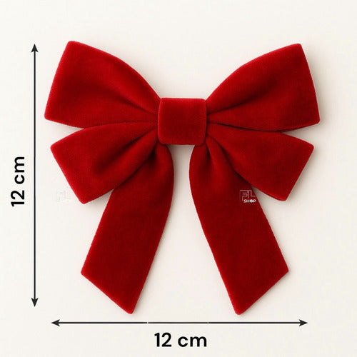 Kit C/4 Laço Árvore De Natal Decoração Enfeite Luxo Veludo