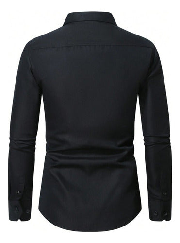 Camisa Social Masculina Slim Premium Manga Longa