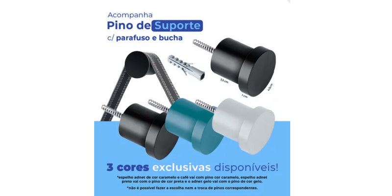 Espelho Adnet Redondo 60cm – Parede Escandinavo Caramelo | Ideal Banheiro, Quarto ou Sala | Perfeito para Penteadeira e Maquiagem